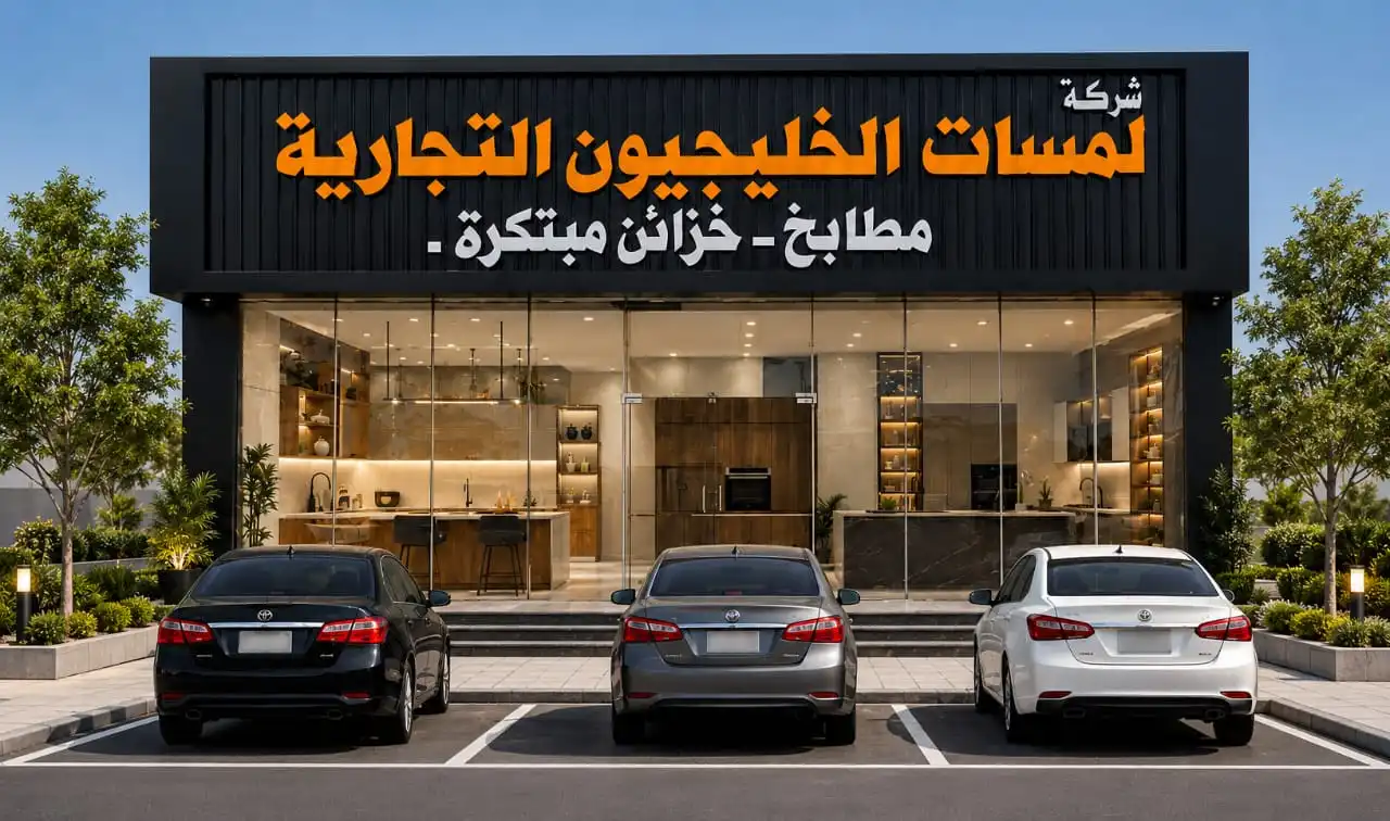 واجهة شركة لمسات الخليجيون التجارية للمطابخ